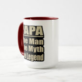 Papa Der Mensch der Mythos Die Tasse des Vaters (Vorderseite Links)
