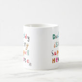 Papa der Superheld Kaffeetasse (Mittel)