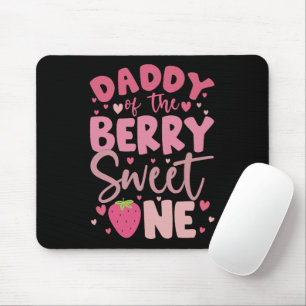 Papa der süßen Beereneins Strawberry Geburtstag Mousepad