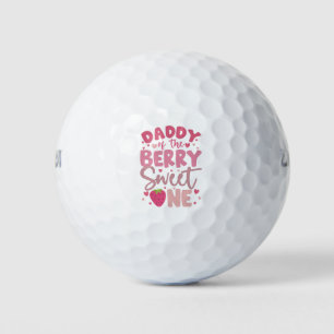 Papa der süßen Erdbeere zum Geburtstag Golfball