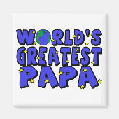 Papa der Welt Magnet (Vorne)