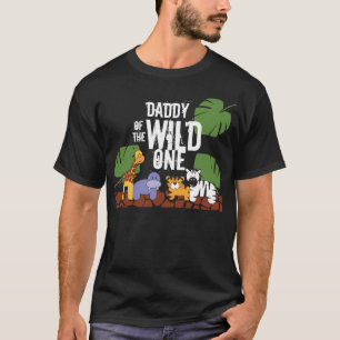 Papa der WILD ONE Safari Erster Geburtstag T-Shirt