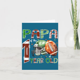 Papa des 1-jährigen Fußballfans 1. Geburtstag Karte