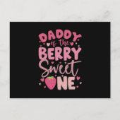 Papa des Berry Sweet eine Erdbeere Geburtstag Postkarte (Vorderseite)