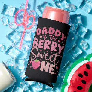 Papa des Berry Sweet eine Erdbeere Geburtstag Selters Dosenkühler
