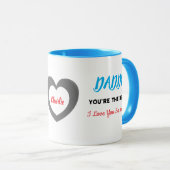 Papa des ersten Vaters Du bist das beste Foto Tasse (VorderseiteRechts)