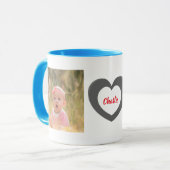 Papa des ersten Vaters Du bist das beste Foto Tasse (Vorderseite Links)