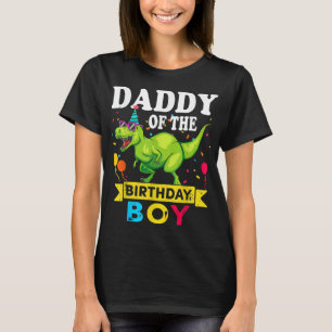 Papa des Geburtstags Boy T-Rex RAWR Dinosaurier Bi T-Shirt