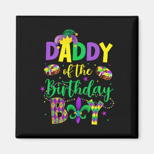 Papa des Geburtstags Shirt Mardi Gras Daddy P Magnet