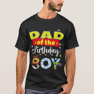 Papa des Geburtstagsjungen Familly Spaß passend St T-Shirt