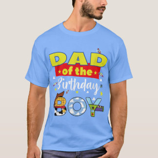 Papa des Geburtstagsjungen Familly Spaß passend St T-Shirt