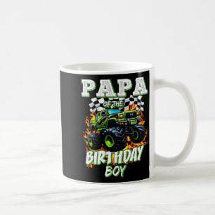 Papa des Geburtstagsjungen Monster Truck Geburtsta Kaffeetasse