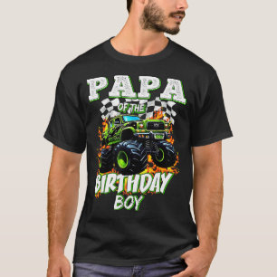 Papa des Geburtstagsjungen Monster Truck Geburtsta T-Shirt