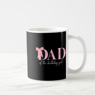 Papa des Geburtstagsmädchens Familie Pink Coquette Kaffeetasse