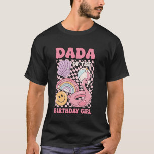 Papa des Geburtstagsmädchens Poolparty Familienfei T-Shirt