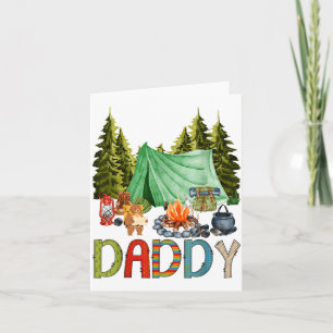 Papa des glücklichen Camper 1. Geburtstag Bär Camn Karte