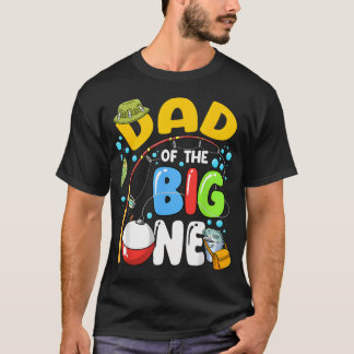 Papa des großen Angler-Geburtstagsjungen Familie T-Shirt