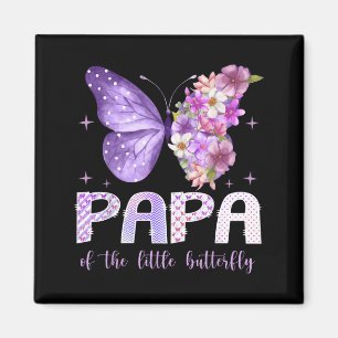 Papa des kleinen Schmetterlings zum 1. Geburtstag Magnet