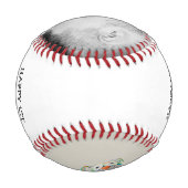 Papa des niedlichen Ersten Vaters | FotoCollage Baseball (Rückseite)