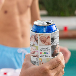 Papa des niedlichen Ersten Vaters   FotoCollage Dosenkühler