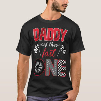 Papa des schnellen Geburtstag 1. Rennauto T-Shirt