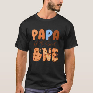 Papa des süßen Einen Kekse und Milch 1. Geburtstag T-Shirt