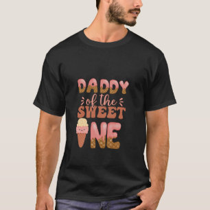 Papa des Süßen zum 1. Geburtstag Eiscreme Liebe T-Shirt