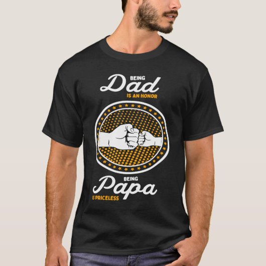 Papa des Vaters für Vater Son Daughter Toddler Ki T-Shirt (Vorderseite)