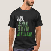 Papa des Veteranen Der Mythos Der Veteran Mi T-Shirt (Vorderseite)