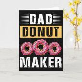 Papa Donut Maker Vatertag Karte (Gelbe Blume)