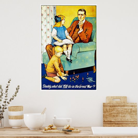 Papa? - Drucken Poster (Küche)