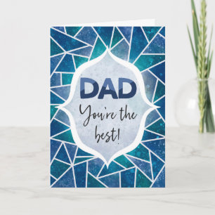 Papa, du bist der Beste! Alles Gute zum Vatertag B Karte