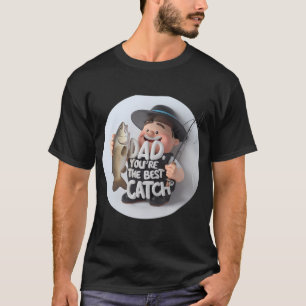 Papa, du bist der beste Fang mit einem Fischthema T-Shirt