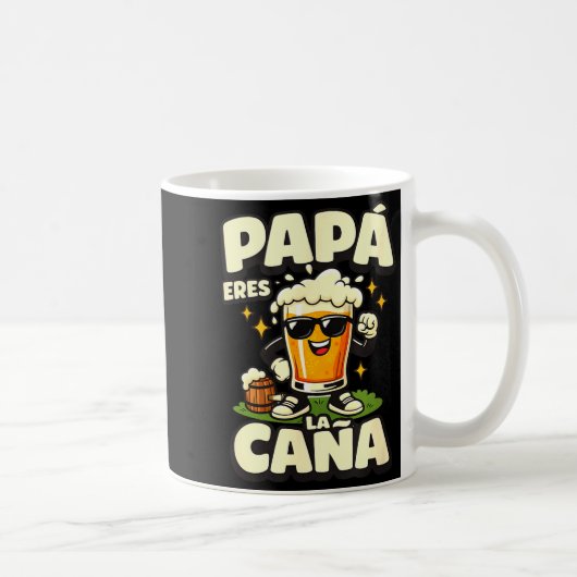 Papa, du bist der Hammer lustiger spanischer Bier- Kaffeetasse (Rechts)