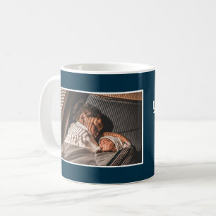 Papa du bist ein Held Vatertag Familienfoto Kaffeetasse