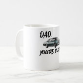 Papa du bist klassisch Oldsmobile Cutlass Supreme Kaffeetasse (Vorderseite Links)