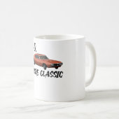 Papa du bist klassischer Pontiac Firebird 1968 2 Kaffeetasse (VorderseiteRechts)