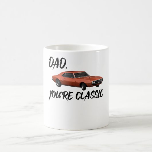 Papa du bist klassischer Pontiac Firebird 1968 2 Kaffeetasse (Mittel)