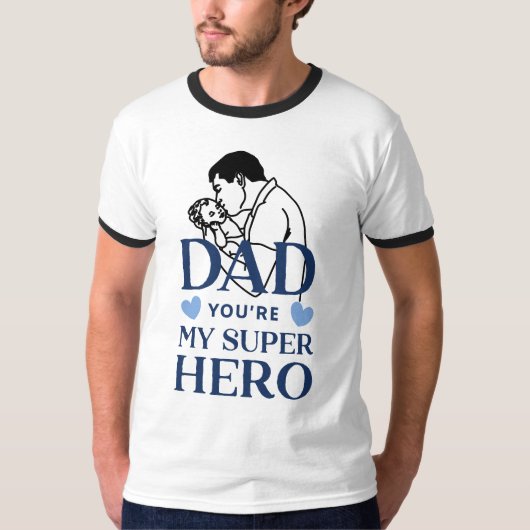 Papa, du bist mein Superheld T-Shirt (Vorderseite)