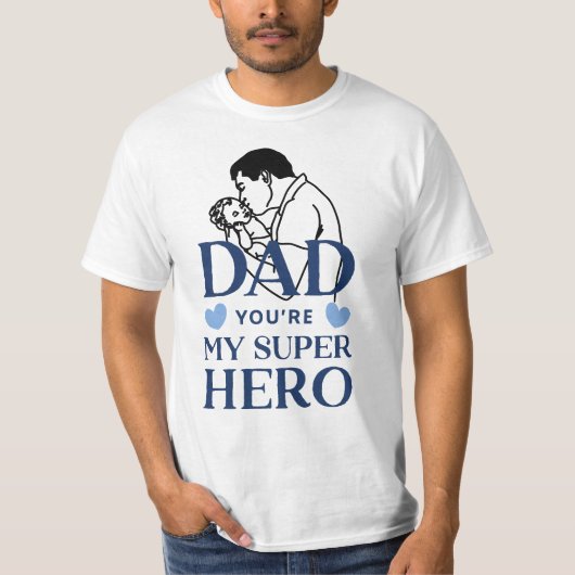 Papa, du bist mein Superheld T-Shirt (Vorderseite)