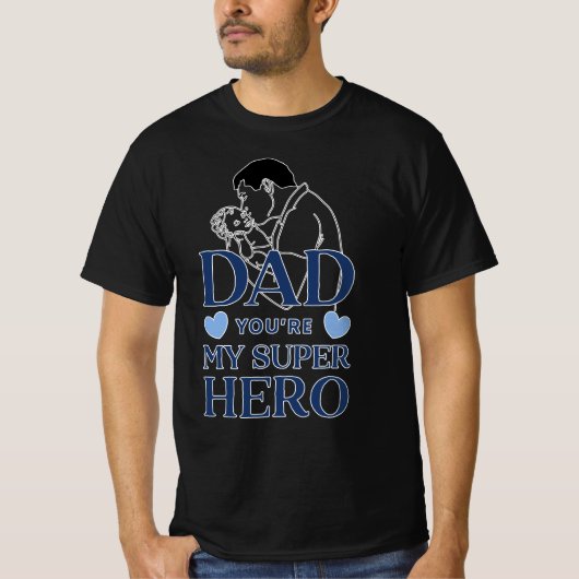 Papa, du bist mein Superheld T-Shirt (Vorderseite)