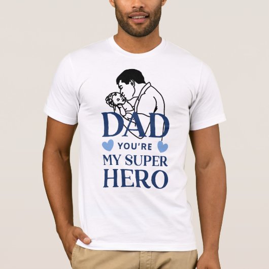 Papa, du bist mein Superheld T-Shirt (Vorderseite)