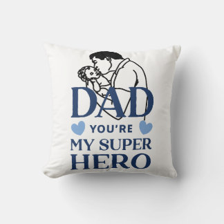 Papa, du bist mein Superheld T-Shirt Kissen