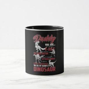 Papa Du bist so stark wie T-rex Dinosaur Geschenk Tasse