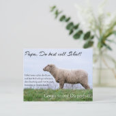 Papa, Du bist voll Schaf! Postkarte (Stehend Vorderseite)