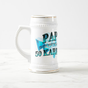 Papa du bist wertvoller als ein 50 Karäter Bierglas