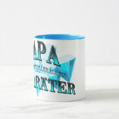 Papa du bist wertvoller als ein 50 Karäter Tasse (Zentrum)