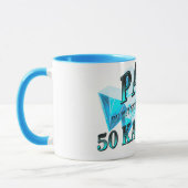 Papa du bist wertvoller als ein 50 Karäter Tasse (Links)