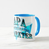 Papa du bist wertvoller als ein 50 Karäter Tasse (VorderseiteRechts)