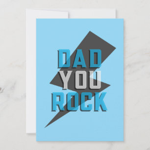 Papa, du rockst! Vatertagskarte Feiertagskarte